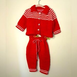 Vintage handmade Christmas / holiday outfit unisex girls boys